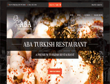 Tablet Screenshot of abarestaurant.com